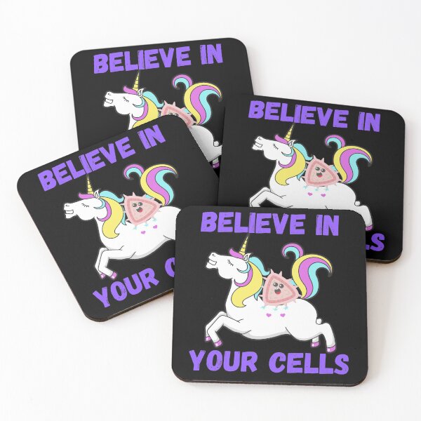 Item preview, BELIEVE IN YOUR CELLS FUNNY UNICORN   CELLS RESEARCH  /Micro designed and sold by Hippiesole.