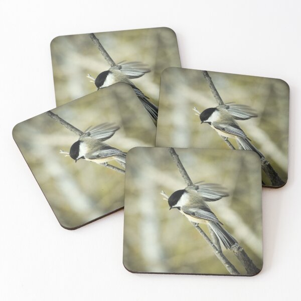 Item preview, Vintage style photograph of a chickadee designed and sold by CanadianWild418.