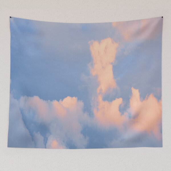 Item preview, Aesthetic blue sky clouds designed and sold by Mariolangstieh.