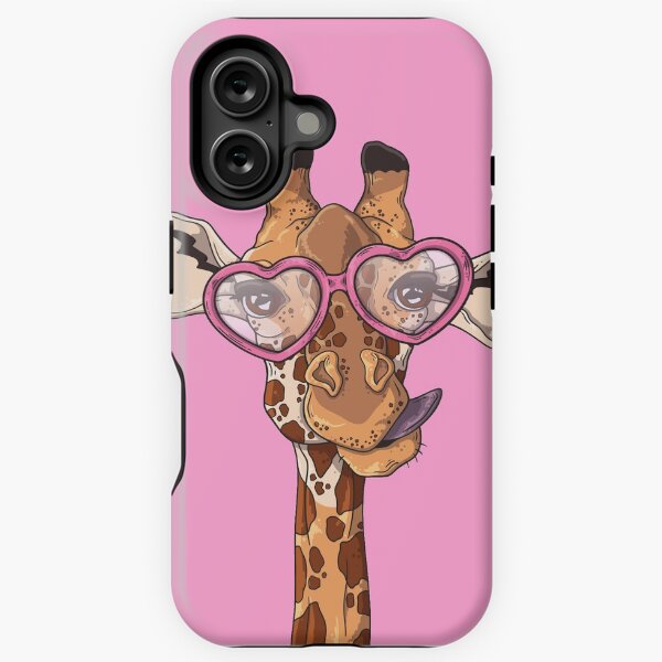 Artikel-Vorschau von Süße Giraffe mit rosa herzförmiger Brille, designt und verkauft von amos20111.