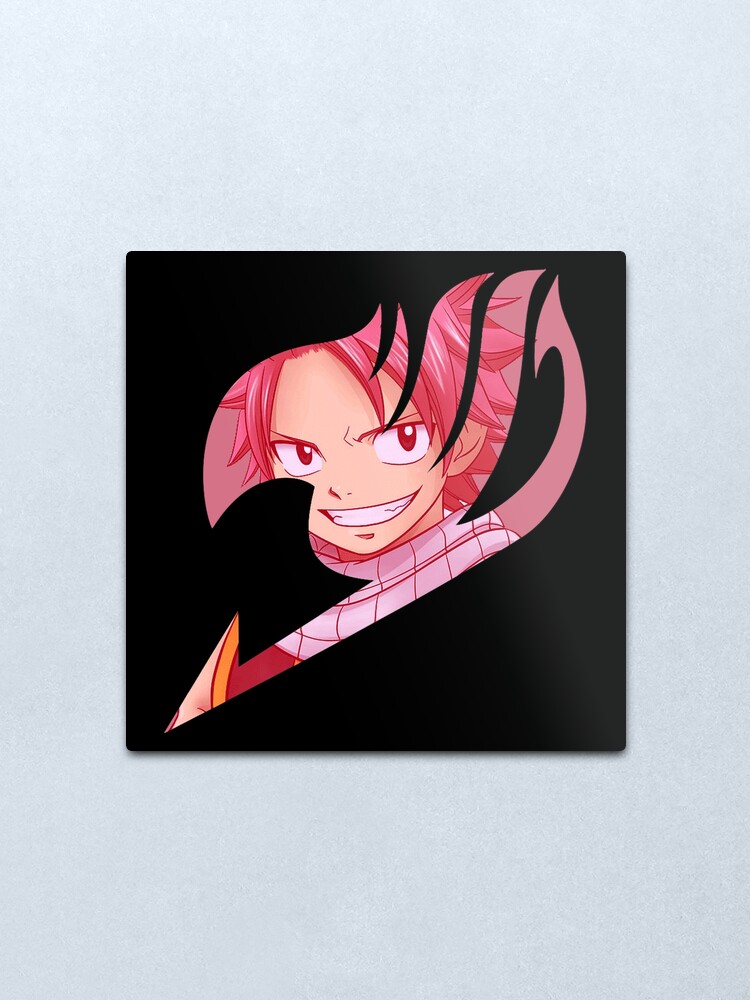 Natsu Pink Fairy Tail Symbol Metal Print By Kastarsq Redbubble