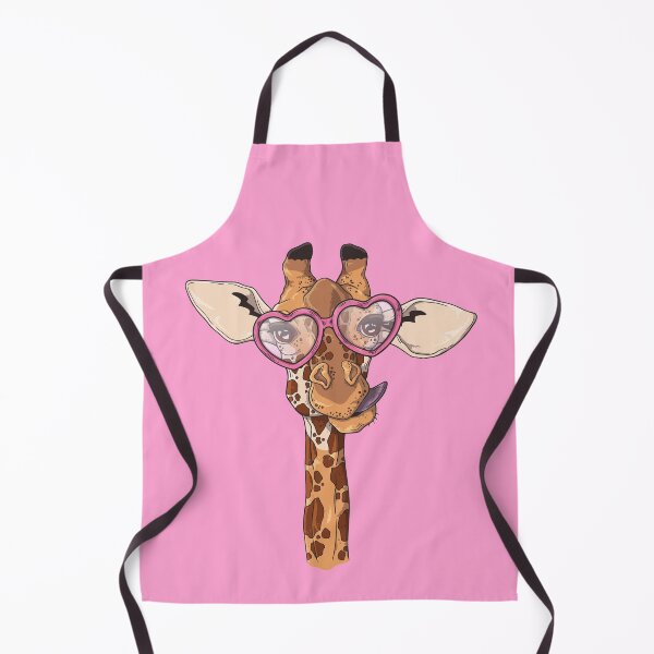 Item preview, Cute Giraffe With Pink Heart Shaped Glasses designed and sold by amos20111.