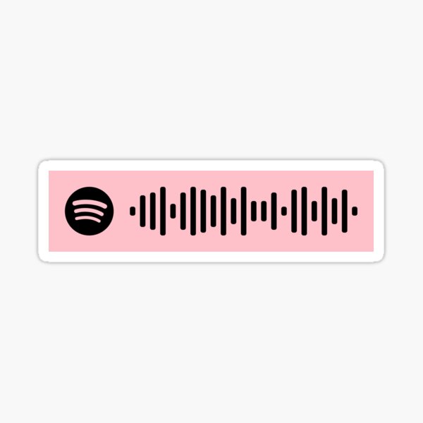 Stunnin Curtis Waters Spotify Scan Code Sticker By Wandersapparel Redbubble - cardi b money roblox id roblox codes high school