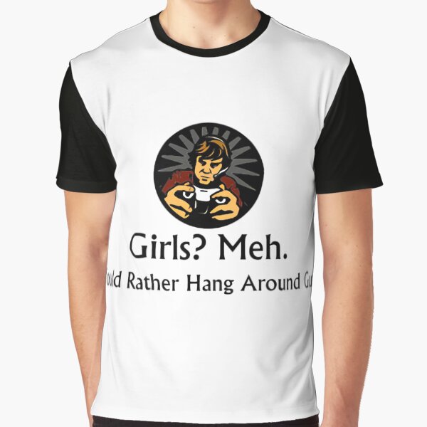 Vista previa del artículo con la obra «¿Muchachas? Meh - Preferiría estar con chicos», diseñado y vendido por theworld2021.