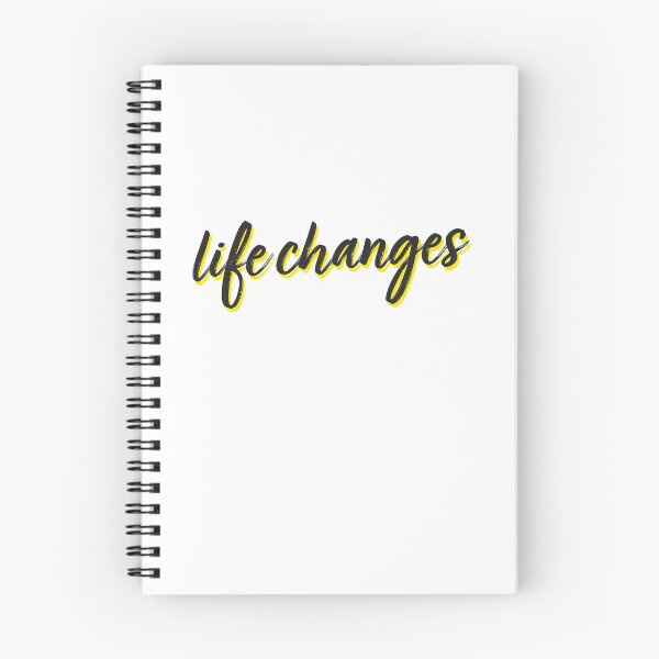 Item preview, Life Changes Motivational Quote Yellow Script designed and sold by sharedipmemes.