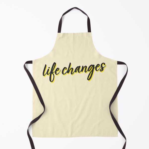 Item preview, Life Changes Motivational Quote Yellow Script designed and sold by sharedipmemes.