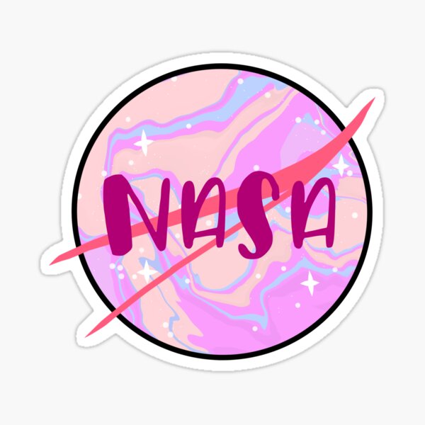 Pink Nasa Stickers for Sale