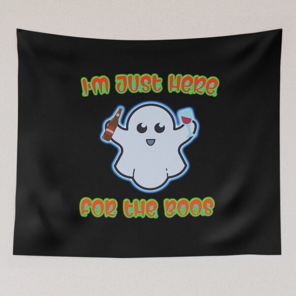 Item preview, I'M JUST HERE FOR THE BOOS! | Cute Halloween Design designed and sold by chris-ellis-art.