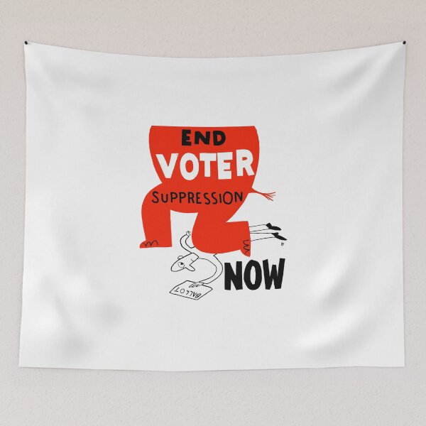 Item preview, End Voter Suppression designed and sold by Phil Marden.