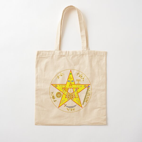 #Kundalini #Pentagrams, #KundaliniPentagrams, #Sign, Symbol, Shape, Design, Illustration, Abstract Cotton Tote Bag
