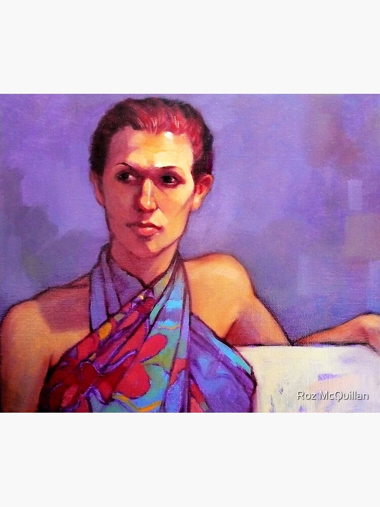 “Portrait of Belinda ~ oil” Photographic Print by rozmcq | Redbubble