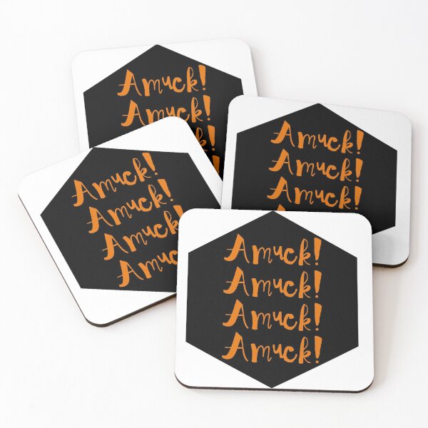 Item preview, Amuck! Amuck! Orange and black designed and sold by MandVDesigns.