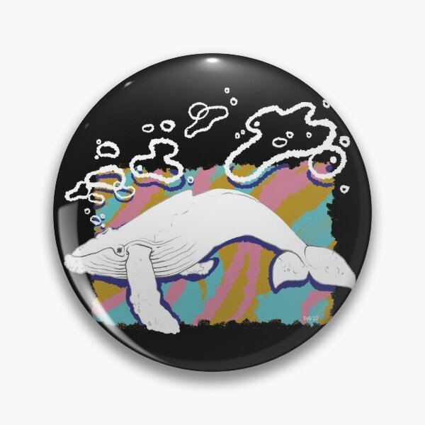 90's whale aesthetic Pin