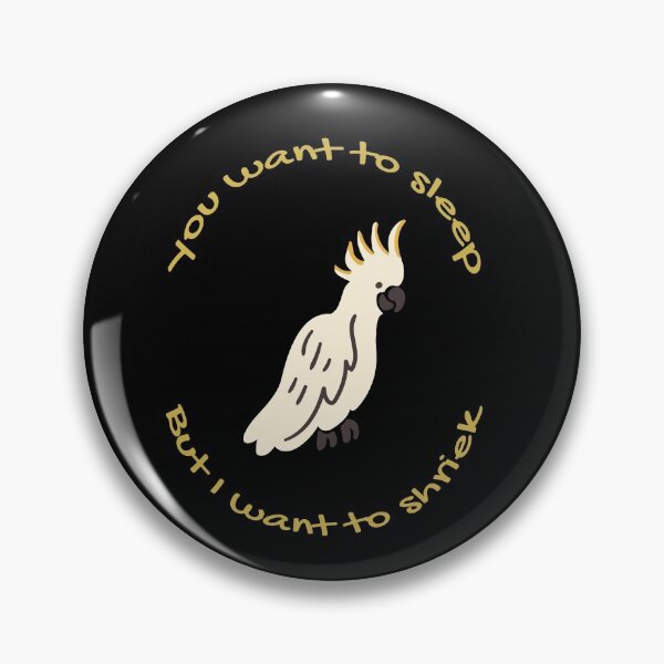 Item preview, Funny Parrot "I Want to Shriek" designed and sold by Mufishcient.