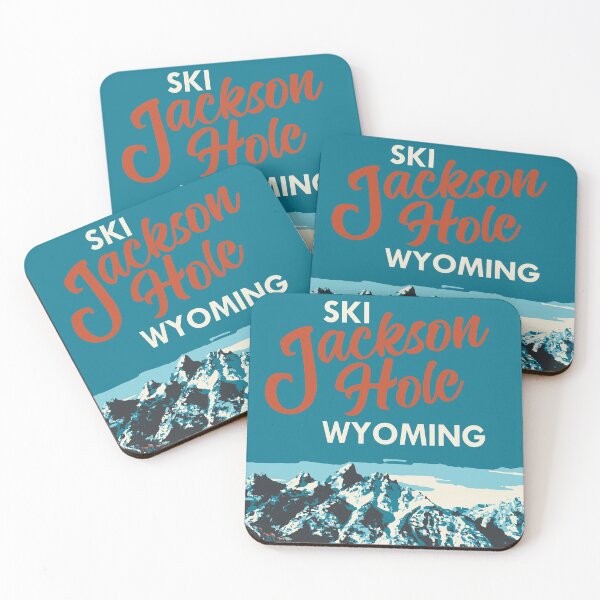 Item preview, Ski Jackson Hole Wyoming Vintage Ski Poster designed and sold by ROEDERcraft.