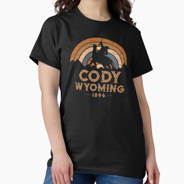 Aperçu de l'œuvre Cody Wyoming Cowboy rétro du Far West créée et vendue par NoBonesLife.