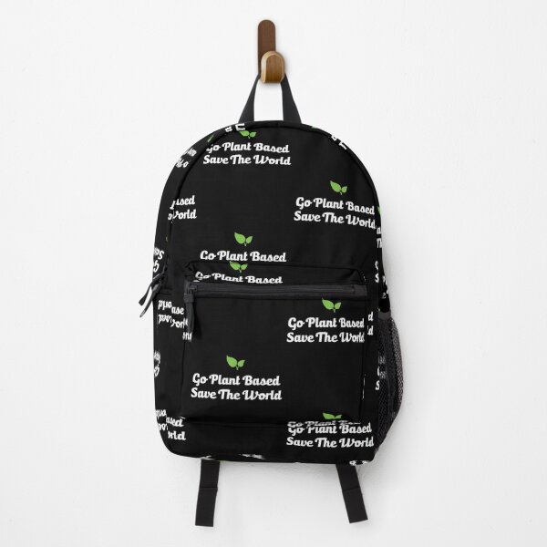 Item preview, Go Plant Based Save The World Vegan Quote WFPB print designed and sold by jakehughes2015.