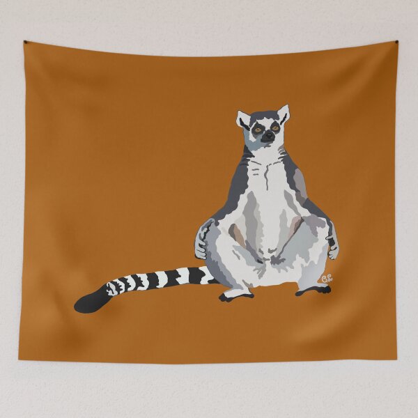 Item preview, Ringtail Lemur (Lemur catta) designed and sold by Alawstrations.