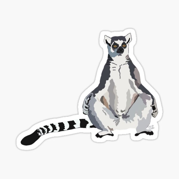 Item preview, Ringtail Lemur (Lemur catta) designed and sold by Alawstrations.