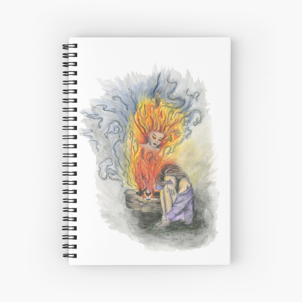 She is Fire Spiral Notebook