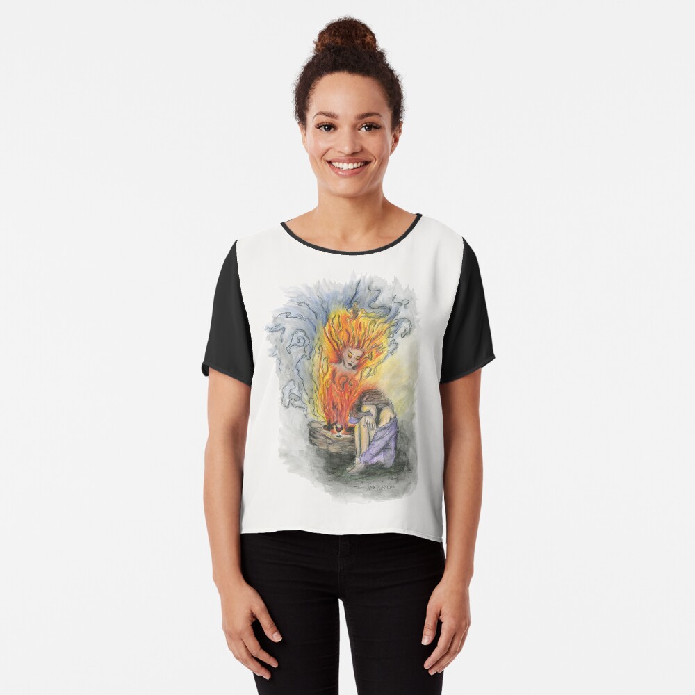She is Fire Chiffon Top