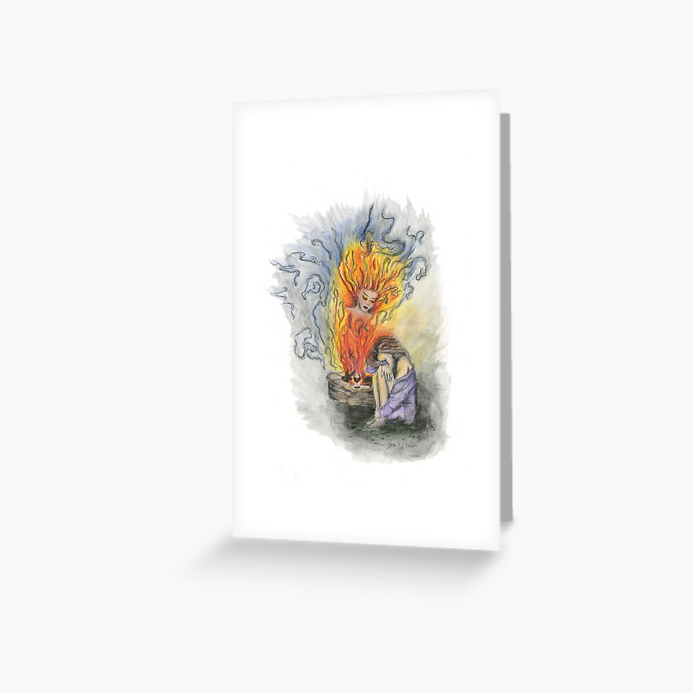 She is Fire Greeting Card