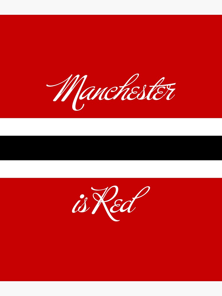 "Man Utd Manchester is Red" Sticker for Sale by UnitedForever Redbubble