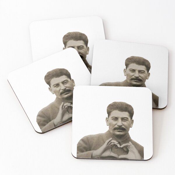 Stalin Heart Hands Coasters (Set of 4)