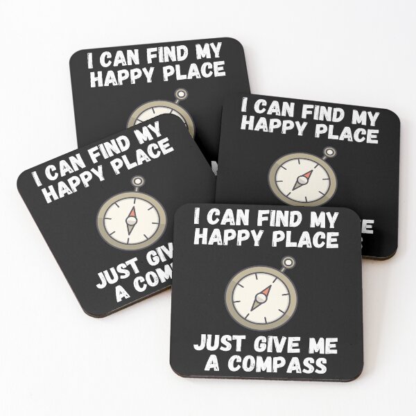 Item preview, I Can Find My Happy Place, Just Give Me a Compass - by Boo-da-chay designed and sold by Boo-da-chay.