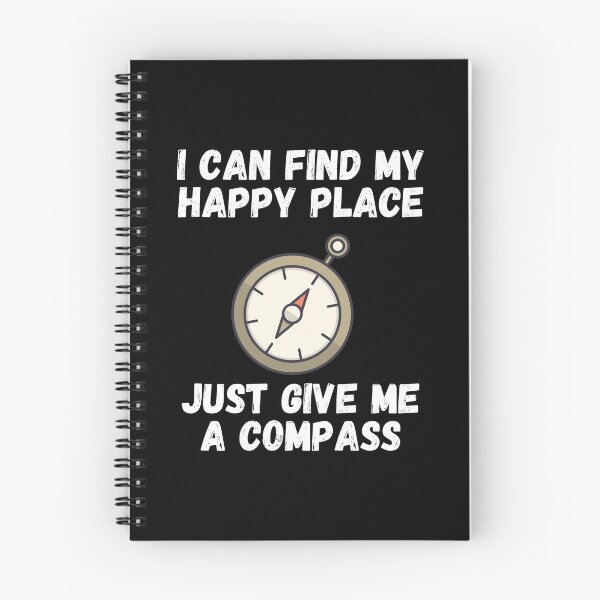 Item preview, I Can Find My Happy Place, Just Give Me a Compass - by Boo-da-chay designed and sold by Boo-da-chay.