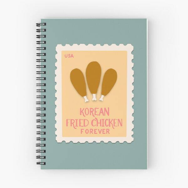Aperçu de l'œuvre Timbre de poulet frit coréen créée et vendue par designwithmina-.