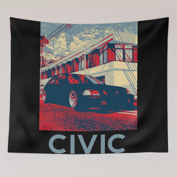 Item preview, Civic EK9 VTEC Front 1 designed and sold by NawbuSmart.