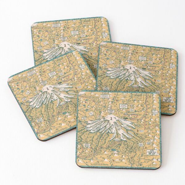Item preview, 1940 Vintage Map of Mount Rainier National Park designed and sold by Gin  Neko.