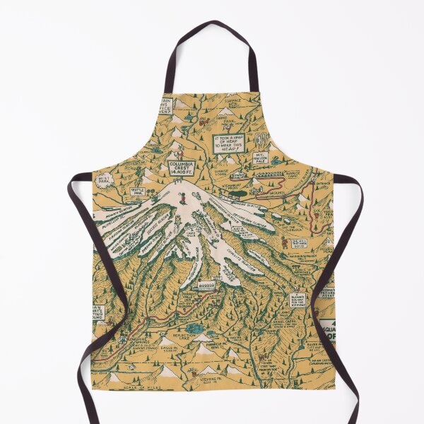 Item preview, 1940 Vintage Map of Mount Rainier National Park designed and sold by Gin  Neko.