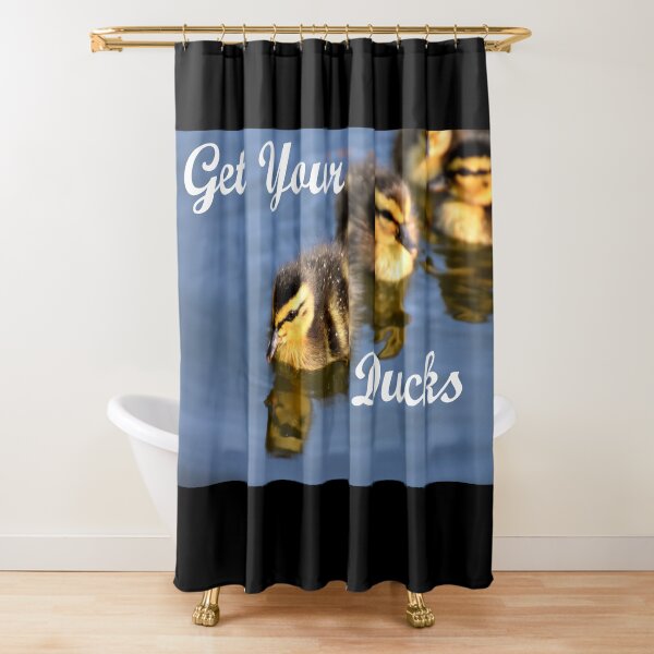 Ducks in a row Shower Curtain