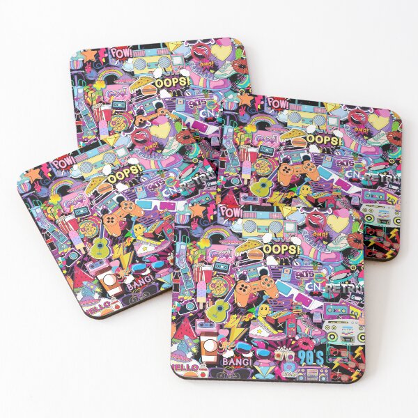 Item preview, Remembering the 90s : Collage 90s kid Sticker Wall Collection designed and sold by Aishwarya  Singh.