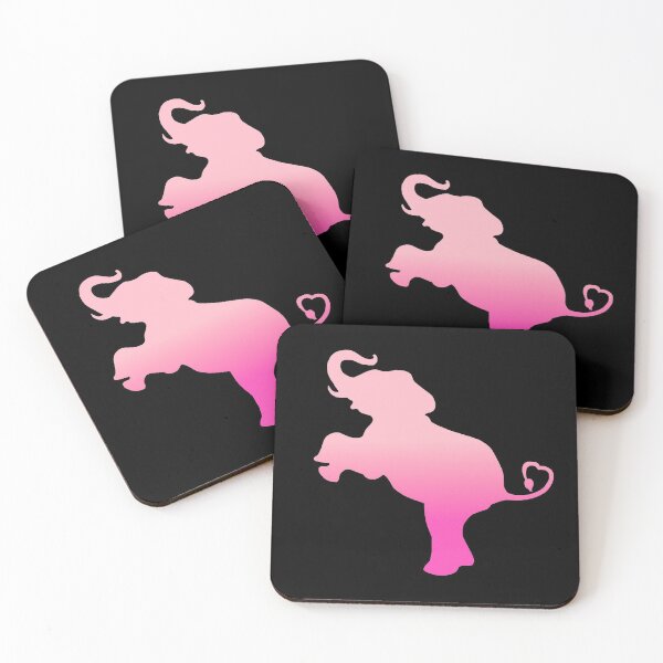 Item preview, Pink Ombre Elephant Love  designed and sold by Deborah Camp.