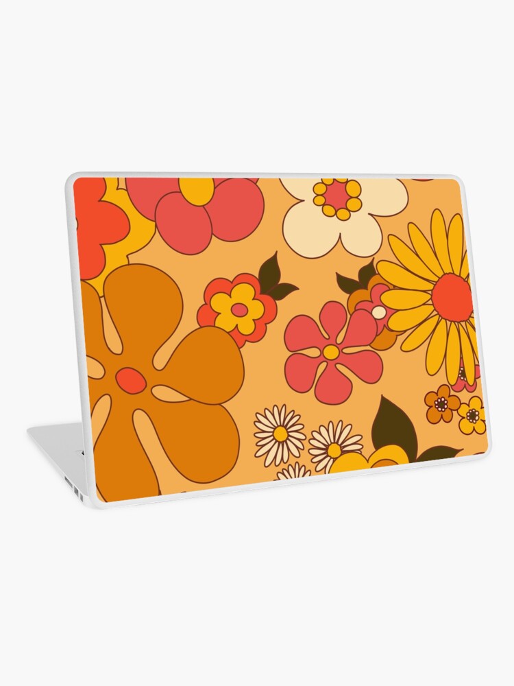Aperçu 1 sur 2. Skin adhésive d'ordinateur avec l'œuvre Flower Power créée et vendue par DesertAloha.