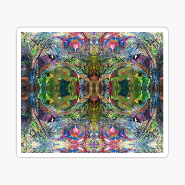 Insectoid Chaos Abstract Sticker