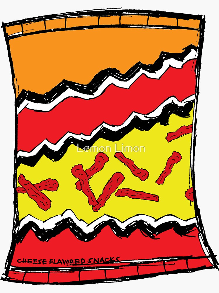"Hot Chips " Sticker for Sale by krodart Redbubble