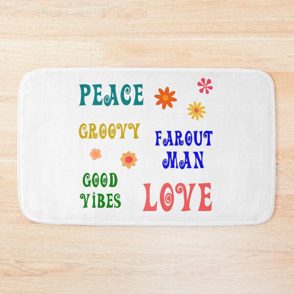 Item preview, Peace Love Groovy Farout Man Good Vibes Hippy Flower Pack designed and sold by f2error.