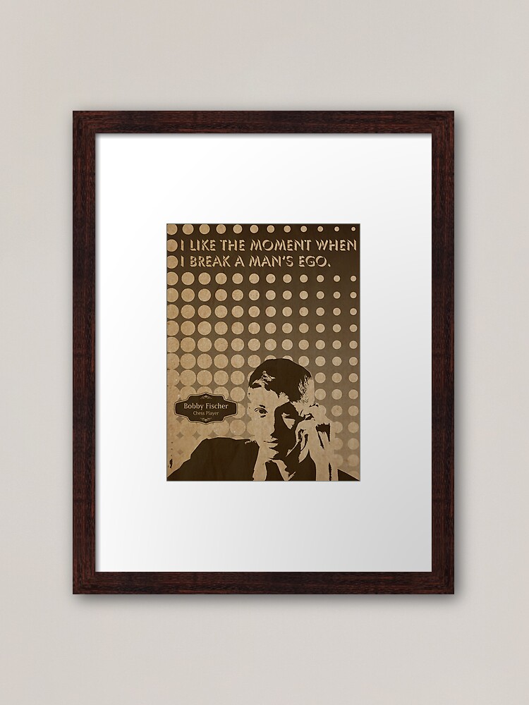 Bobby Fischer King of Chess Art Board Print by LoveGalBlackTan