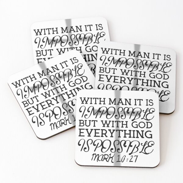 Item preview, With man it is impossible with God all is possible. designed and sold by SpendieSellers.