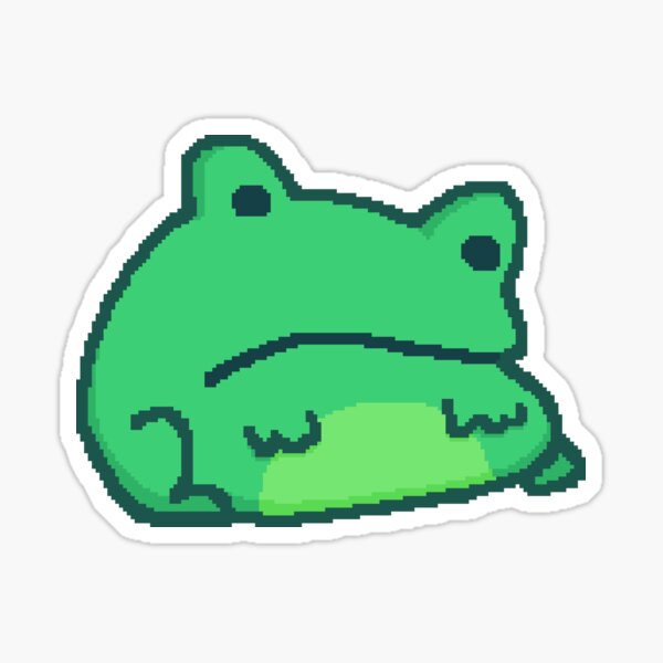 Sad Frog Sticker