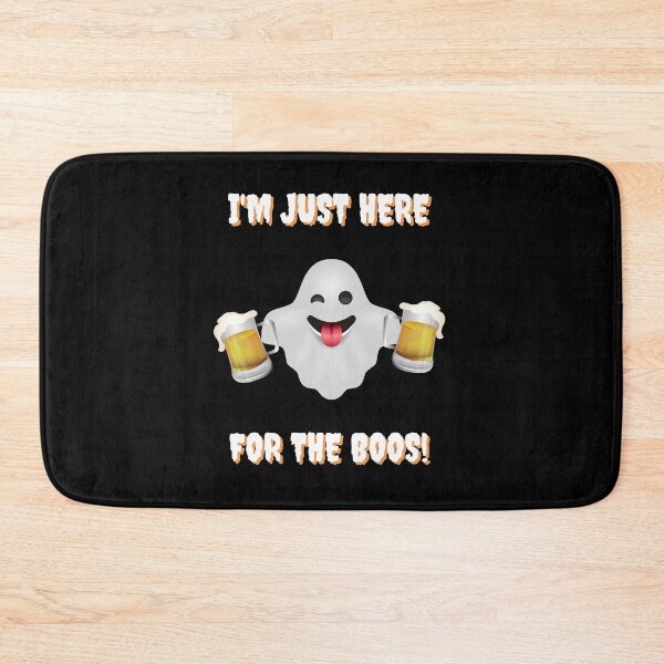 Item preview, I'M JUST HERE FOR THE BOOS! | Cute Halloween Drinking Theme | Black and white design. designed and sold by chris-ellis-art.