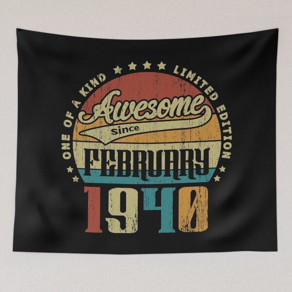 Item preview, Vintage February 1940 One Of A Kind Awesome Since February 1940 81st Birthday Gift 81 Years Old designed and sold by Takatv.