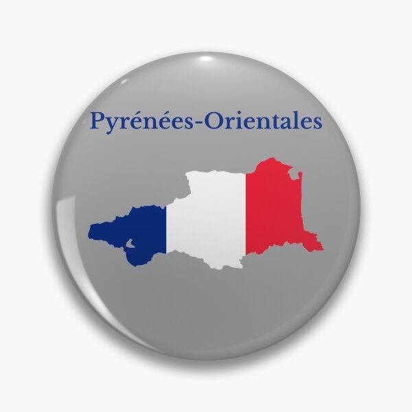 Item preview, Pyrenees-Orientales (Pyrénées-Orientales) Map, France, French Department designed and sold by marosharaf.