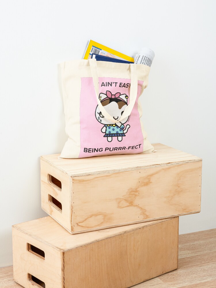 Alternate view of Chainsaw the Cat Tote Bag