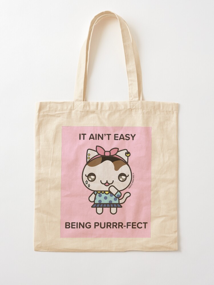 Alternate view of Chainsaw the Cat Tote Bag