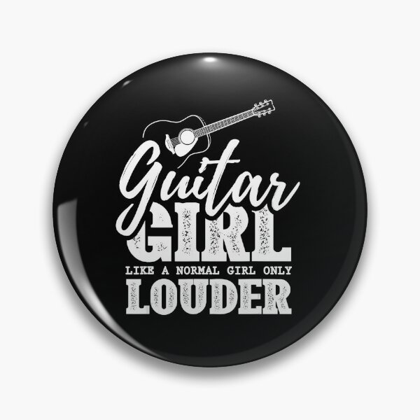 Item preview, Guitar Girl Just Like A Normal Girl Only Louder designed and sold by Pricehotshop.